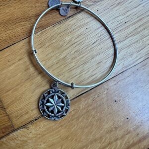Alex and Ani Silver Compass Charm Bracelet